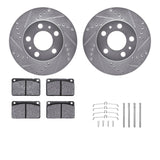 R1 Concepts 76-93 Volvo 265 Front Drilled & Slotted Silver Brake Rotor Set w/Ceramic Pads and Hardware by R1 Concepts RNC-WGWH1-27013