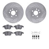 R1 Concepts 07-18 Land Rover Range Rover Evoque Front Drill/Slot Silver Rotors w/Ceramic Pads by R1 Concepts RNC-WGWH1-27059