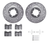 R1 Concepts 69-76 BMW 1600 Front Drilled & Slotted Silver Brake Rotor Set w/Ceramic Pads and Hardware by R1 Concepts RNC-WGWH1-31005