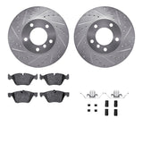 R1 Concepts 06-07 BMW 323i Front Drilled & Slotted Silver Brake Rotor Set w/Ceramic Pads and Hardware by R1 Concepts RNC-WGWH1-31082