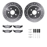 R1 Concepts 95-03 Chrysler PT Cruiser Rear Drill/Slot Silver Rotors w/Ceramic Pads by R1 Concepts RNC-WGWH1-39018