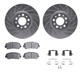 R1 Concepts 13-16 Chrysler 200 Front Drilled & Slotted Silver Brake Rotor Set w/Ceramic Pads and Hardware by R1 Concepts RNC-WGWH1-39042