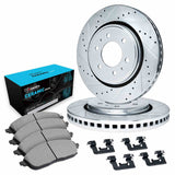 R1 Concepts 92-02 Dodge Viper Front Drilled & Slotted Silver Brake Rotor Set w/Ceramic Pads and Hardware by R1 Concepts RNC-WGWH1-40061