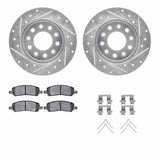 R1 Concepts 13-16 Dodge Dart Rear Drilled & Slotted Silver Brake Rotor Set w/Ceramic Pads and Hardware by R1 Concepts RNC-WGWH1-40095