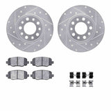 R1 Concepts 14-22 Chrysler 200 Rear Drilled & Slotted Silver Brake Rotor Set w/Ceramic Pads and Hardware by R1 Concepts RNC-WGWH1-42045