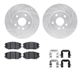 R1 Concepts 11-16 Buick Regal Front Drilled & Slotted Silver Brake Rotor Set w/Ceramic Pads and Hardware by R1 Concepts RNC-WGWH1-45021