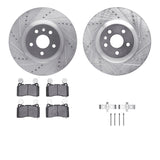 R1 Concepts 10-15 Chevrolet Camaro Front Drilled & Slotted Silver Brake Rotor Set w/Ceramic Pads and Hardware by R1 Concepts RNC-WGWH1-45030