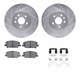 R1 Concepts 18-22 Buick Encore Front Drilled & Slotted Silver Brake Rotor Set w/Ceramic Pads and Hardware by R1 Concepts RNC-WGWH1-45032