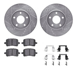 R1 Concepts 06-11 Chevrolet HHR Front Drilled & Slotted Silver Brake Rotor Set w/Ceramic Pads and Hardware by R1 Concepts RNC-WGWH1-47052