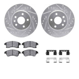 R1 Concepts 11-17 Chevrolet Cruze Front Drilled & Slotted Silver Brake Rotor Set w/Ceramic Pads and Hardware by R1 Concepts RNC-WGWH1-47065