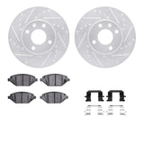 R1 Concepts 16-22 Chevrolet Spark Front Drilled & Slotted Silver Brake Rotor Set w/Ceramic Pads and Hardware by R1 Concepts RNC-WGWH1-47074