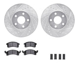 R1 Concepts 90-05 Buick Skylark Front Drilled & Slotted Silver Brake Rotor Set w/Ceramic Pads and Hardware by R1 Concepts RNC-WGWH1-52007