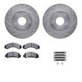 R1 Concepts 83-92 Ford Bronco II Front Drilled & Slotted Silver Brake Rotor Set w/Ceramic Pads and Hardware by R1 Concepts RNC-WGWH1-54056