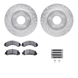 R1 Concepts 90-94 Ford Bronco II Front Drilled & Slotted Silver Brake Rotor Set w/Ceramic Pads and Hardware by R1 Concepts RNC-WGWH1-54057