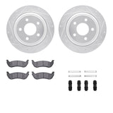 R1 Concepts 10-11 Ford Ranger Rear Drilled & Slotted Silver Brake Rotor Set w/Ceramic Pads and Hardware by R1 Concepts RNC-WGWH1-54147