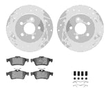 R1 Concepts 13-18 Ford Escape Rear Drilled & Slotted Silver Brake Rotor Set w/Ceramic Pads and Hardware by R1 Concepts RNC-WGWH1-54179