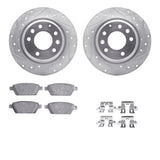 R1 Concepts 06-13 Ford FusIon Rear Drilled & Slotted Silver Brake Rotor Set w/Ceramic Pads and Hardware by R1 Concepts RNC-WGWH1-54185