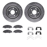 R1 Concepts 18-25 Honda Odyssey Front Drilled & Slotted Silver Brake Rotor Set w/Ceramic Pads and Hardware by R1 Concepts RNC-WGWH1-59113
