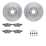 R1 Concepts 06-12 Mercedes-Benz ML350 Front Drill/Slot Silver Rotors w/Ceramic Pads by R1 Concepts RNC-WGWH1-63111
