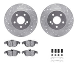 R1 Concepts 08-15 Mercedes-Benz C250 Rear Drill/Slot Silver Rotors w/Ceramic Pads by R1 Concepts RNC-WGWH1-63117