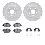R1 Concepts 14-19 Mercedes-Benz CLA250 Rear Drill/Slot Silver Rotors w/Ceramic Pads by R1 Concepts RNC-WGWH1-63140