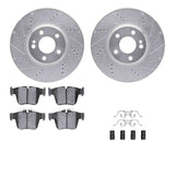 R1 Concepts 16-23 Mercedes-Benz GLC350e Rear Drill/Slot Silver Rotors w/Ceramic Pads by R1 Concepts RNC-WGWH1-63145