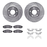 R1 Concepts 11-20 Chevrolet City Express Front Drill/Slot Silver Rotors w/Ceramic Pads by R1 Concepts RNC-WGWH1-67109