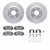 R1 Concepts 14-23 Nissan Qashqai Front Drilled & Slotted Silver Brake Rotor Set w/Ceramic Pads and Hardware by R1 Concepts RNC-WGWH1-67130