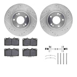 R1 Concepts 91-93 Dodge Stealth Front Drilled & Slotted Silver Brake Rotor Set w/Ceramic Pads and Hardware by R1 Concepts RNC-WGWH1-72047
