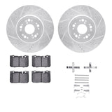 R1 Concepts 95-00 Lexus LS400 Front Drilled & Slotted Silver Brake Rotor Set w/Ceramic Pads and Hardware by R1 Concepts RNC-WGWH1-75011