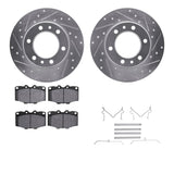 R1 Concepts 81-85 Toyota Pickup Front Drilled & Slotted Silver Brake Rotor Set w/Ceramic Pads and Hardware by R1 Concepts RNC-WGWH1-76011