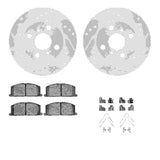 R1 Concepts 91-99 Toyota Paseo Front Drilled & Slotted Silver Brake Rotor Set w/Ceramic Pads and Hardware by R1 Concepts RNC-WGWH1-76039