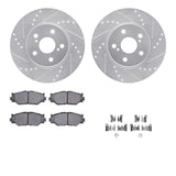 R1 Concepts 06-15 Lexus IS250 Front Drilled & Slotted Silver Brake Rotor Set w/Ceramic Pads and Hardware by R1 Concepts RNC-WGWH1-76153