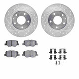 R1 Concepts 14-15 Mazda 6 Rear Drilled & Slotted Silver Brake Rotor Set w/Ceramic Pads and Hardware by R1 Concepts RNC-WGWH1-80077