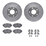 R1 Concepts 14-18 Mazda 3 Front Drilled & Slotted Silver Brake Rotor Set w/Ceramic Pads and Hardware by R1 Concepts RNC-WGWH1-80084