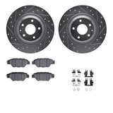 R1 Concepts 16-23 Mazda CX-9 Rear Drilled & Slotted Silver Brake Rotor Set w/Ceramic Pads and Hardware by R1 Concepts RNC-WGWH1-80087