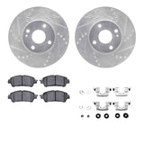 R1 Concepts 16-25 Mazda 2 Front Drilled & Slotted Silver Brake Rotor Set w/Ceramic Pads and Hardware by R1 Concepts RNC-WGWH1-91004