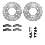 R1 Concepts 11-19 Chevrolet Suburban 3500 HD Front Drill/Slot Silver Rotors w/Super Duty Pads by R1 Concepts RNC-WGXH1-48029