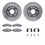 R1 Concepts 05-20 Cadillac Escalade Front Drill/Slot Silver Rotors w/Super Duty Pads by R1 Concepts RNC-WGXH1-48143
