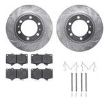 R1 Concepts 03-23 Toyota 4Runner Front Drill/Slot Silver Rotors w/Super Duty Pads by R1 Concepts RNC-WGXH1-76004