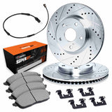 R1 Concepts 03-06 Dodge Sprinter 2500 Front Drilled & Slotted Silver Brake Rotor Set w/Super Duty Pads by R1 Concepts RNC-WGXS1-40009