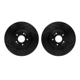 R1 Concepts 18-22 Genesis G70 Front Drilled & Slotted Black Brake Rotor Set by R1 Concepts RNC-WHPN1-21001