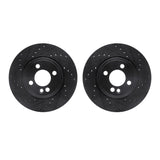 R1 Concepts 07-15 Mini Cooper Front Drilled & Slotted Black Brake Rotor Set by R1 Concepts RNC-WHPN1-32002