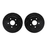 R1 Concepts 02-24 Chrysler Aspen Front Drilled & Slotted Black Brake Rotor Set by R1 Concepts RNC-WHPN1-40006