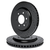 R1 Concepts 19-25 Ram 1500 Front Drilled & Slotted Black Brake Rotor Set by R1 Concepts RNC-WHPN1-40062