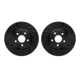 R1 Concepts 11-25 Dodge Durango Front Drilled & Slotted Black Brake Rotor Set by R1 Concepts RNC-WHPN1-42004