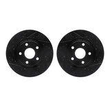 R1 Concepts 11-22 Dodge Durango Front Drilled & Slotted Black Brake Rotor Set by R1 Concepts RNC-WHPN1-42005