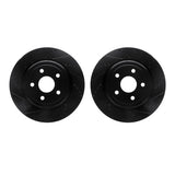 R1 Concepts 12-24 Dodge Durango Rear Drilled & Slotted Black Brake Rotor Set by R1 Concepts RNC-WHPN1-42027