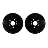 R1 Concepts 10-25 Buick Allure Front Drilled & Slotted Black Brake Rotor Set by R1 Concepts RNC-WHPN1-45000