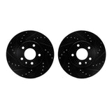 R1 Concepts 11-25 Buick Encore GX Front Drilled & Slotted Black Brake Rotor Set by R1 Concepts RNC-WHPN1-45005
